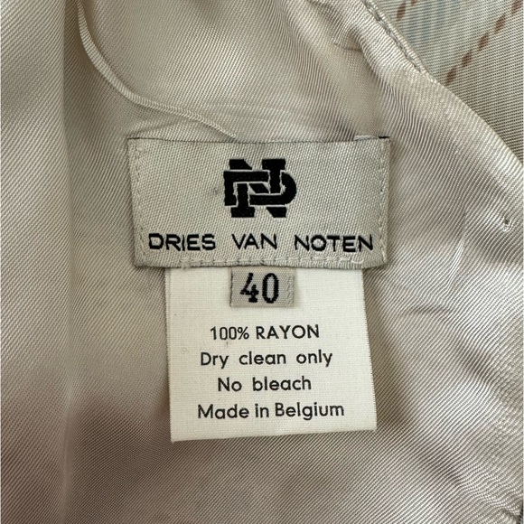 Vintage 90s Dries Van Noten Plaid Rayon Mini Shift Dress size 40 US 4 - Picture 10 of 10